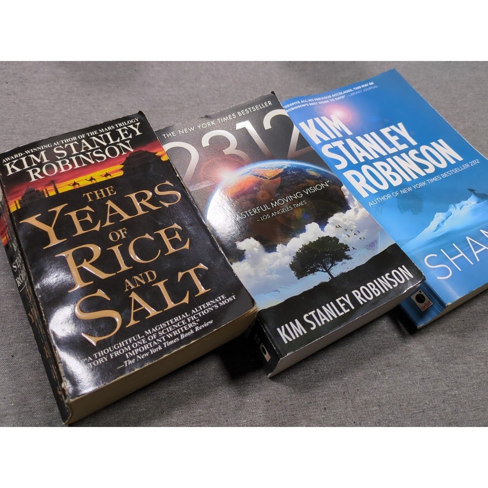 Kim Stanley Robinson The Years of Rice & Salt, 2312, Shaman, Lot of 3 Paperbacks
